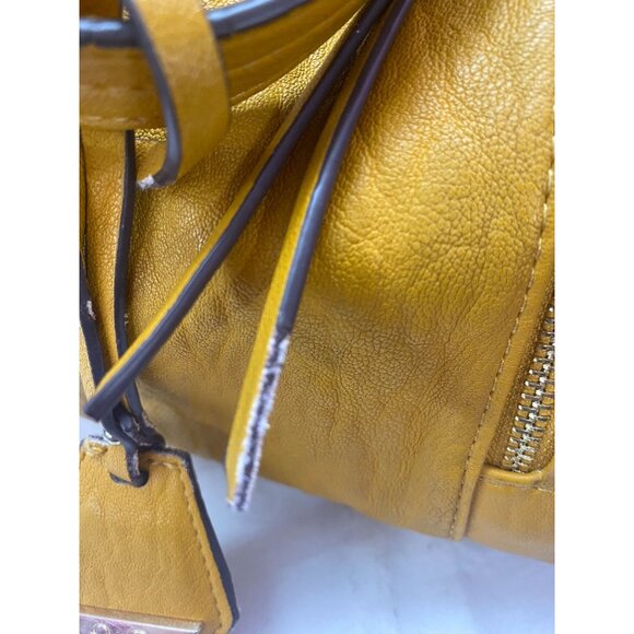 Jessica Simpson Mustard Large Mackenzie Double Handle Crossbody/Satchel - Picture 4 of 9